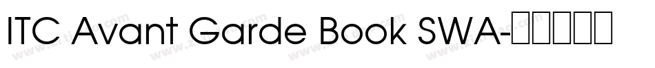 ITC Avant Garde Book SWA字体转换